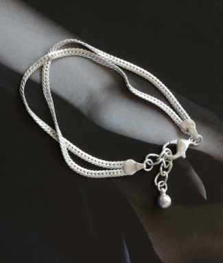Bard Vintage Two-Line Twisted Chain Bracelet